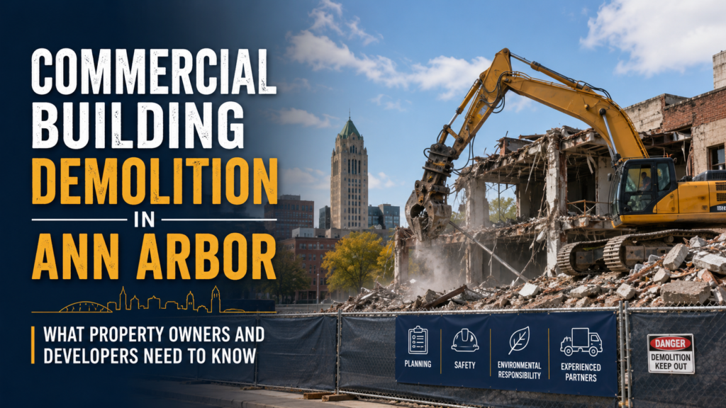 Commercial Building Demolition in Ann Arbor: What Property Owners and Developers Need to Know